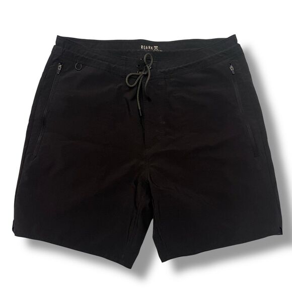 Roark Layover Trail Shorts 2.0 Mens 34 Black - Picture 1 of 9